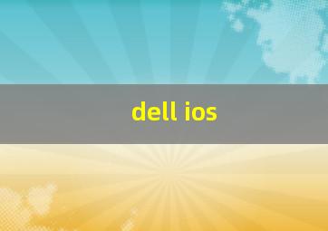 dell ios